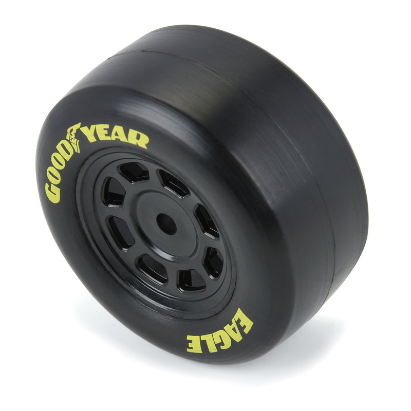 PRO1025910 Pro-Line 1/12 Goodyear Eagle Truck/Retro Tire F/R MTD Blk Wheels (4): NASCAR