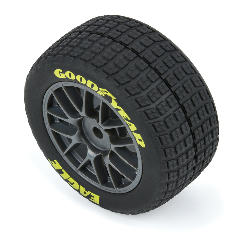 PRO1030310 Pro-Line1/12 Goodyear Eagle Dirt Tire F/R MTD Gray Wheels (4): Losi NASCAR