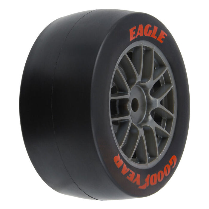 PRO1030410 Pro-Line 1/12 Goodyear Eagle Option Tire F/R MTD Gray Wheels (4): Losi NASCAR