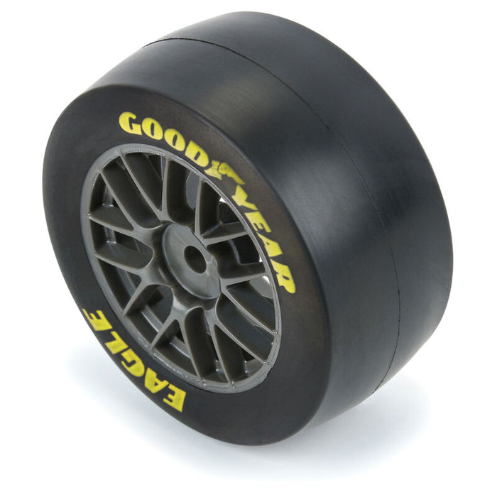 PRO1030411 Pro-Line 1/12 Goodyear Eagle Soft Tire F/R MTD Gray Wheels (4): Losi NASCAR