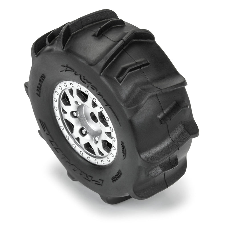 PRO1030910 Proline 1/16 Dumont F/R Tires MTD 12mm Silver Impulse (4): Mojave GROM