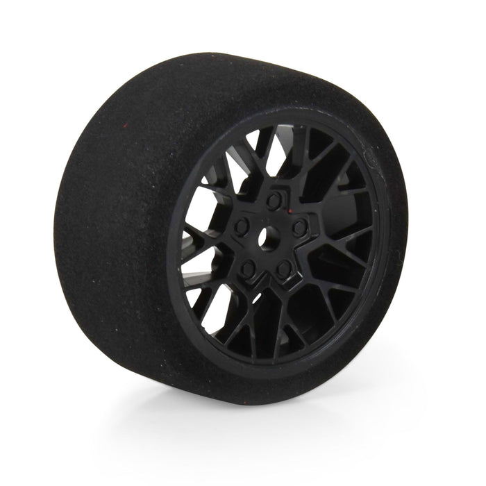 PRO1031610 Pro-Line Fifty6 Foam Tire Mounted on Circuit Black Wheel 8mm Hex (4) For Losi NASCAR