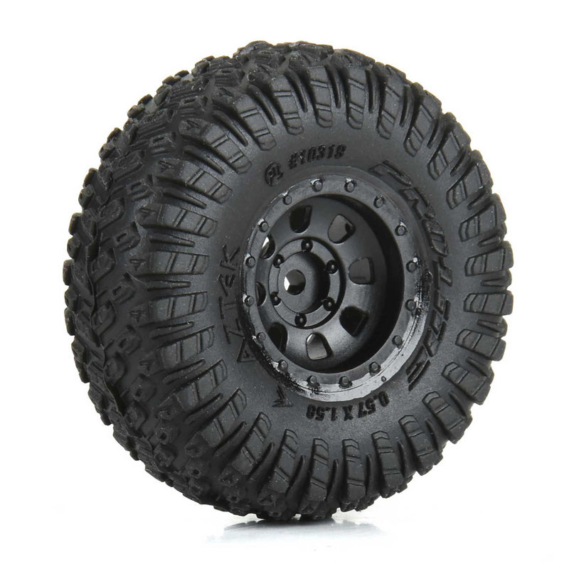 PRO1031910 Proline 1/30 Aztek Front/Rear Mounted Black Clobber (4) for Axial SCX30