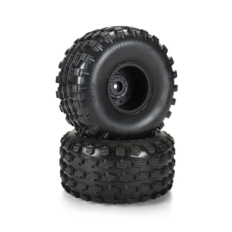 PRO1033910 Proline 1/10 Dirt Hawg 2.0 F/R 2.6" MT Tires Mounted ARRMA Stock Wheel Black (2): ARRMA QUAKE & GORGON