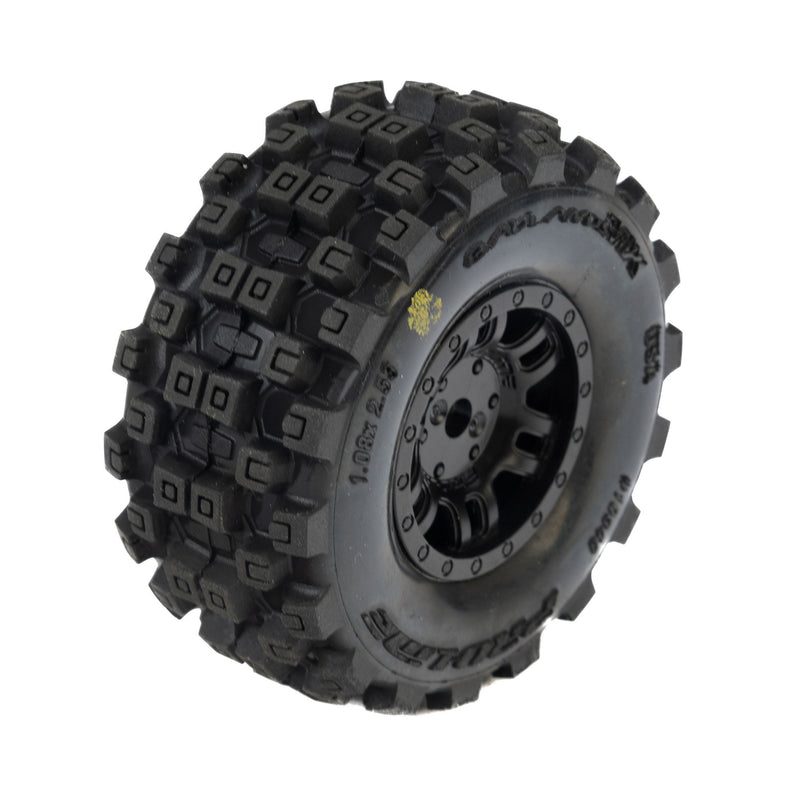 PRO1034010 Proline 1/16 Badlands MX Front/Rear Tires MTD 12mm Black Split Six (4): MOJAVE GROM