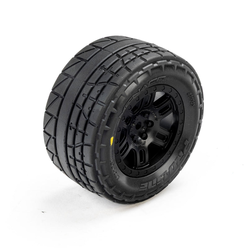 PRO1034510 Proline Menace Front/Rear Street Tires Mounted 12mm Black Split Six (2): ARRMA MINI KRATON