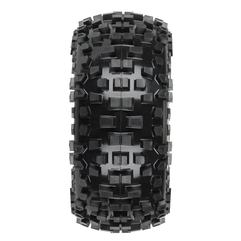 PRO118210 Pro-line 1/10 Badlands Front/Rear 2.2"/3.0" SC Mounted 12mm Black Raid (2)