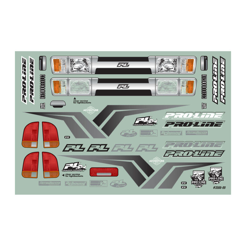 PRO356600 Proline Cliffhanger High Performance Clear Body for 12.3" (313mm) Wheelbase Scale Crawlers