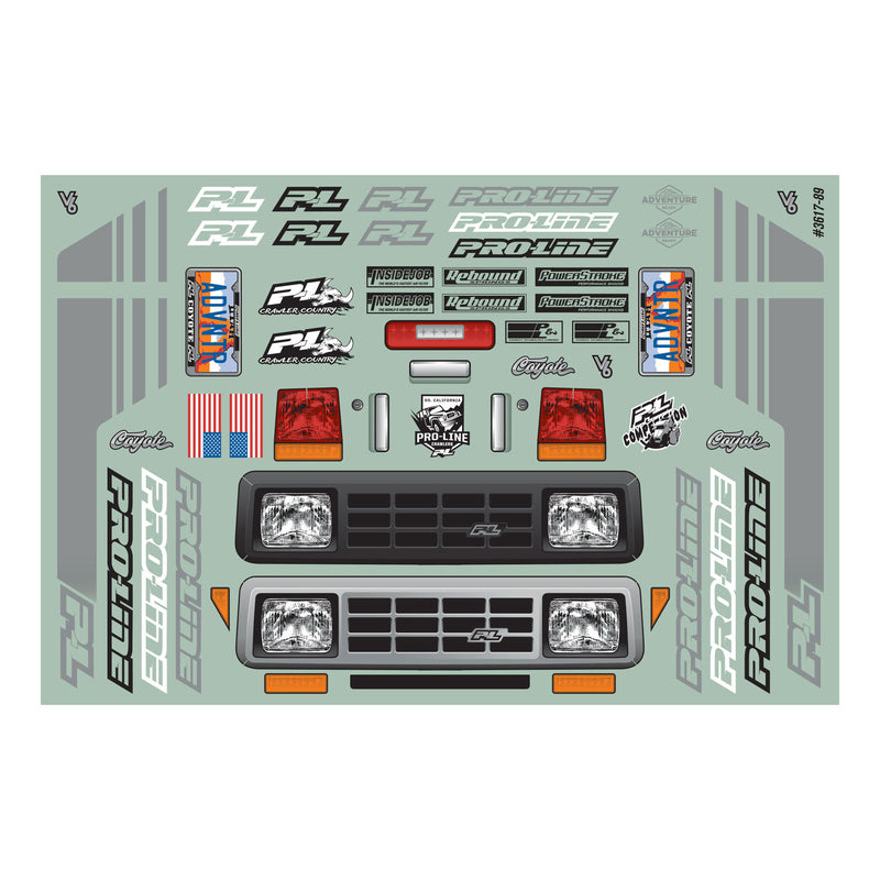 361700 Proline 1/10th Coyote HP Clear Body 12.3 Wheelbase Crawler