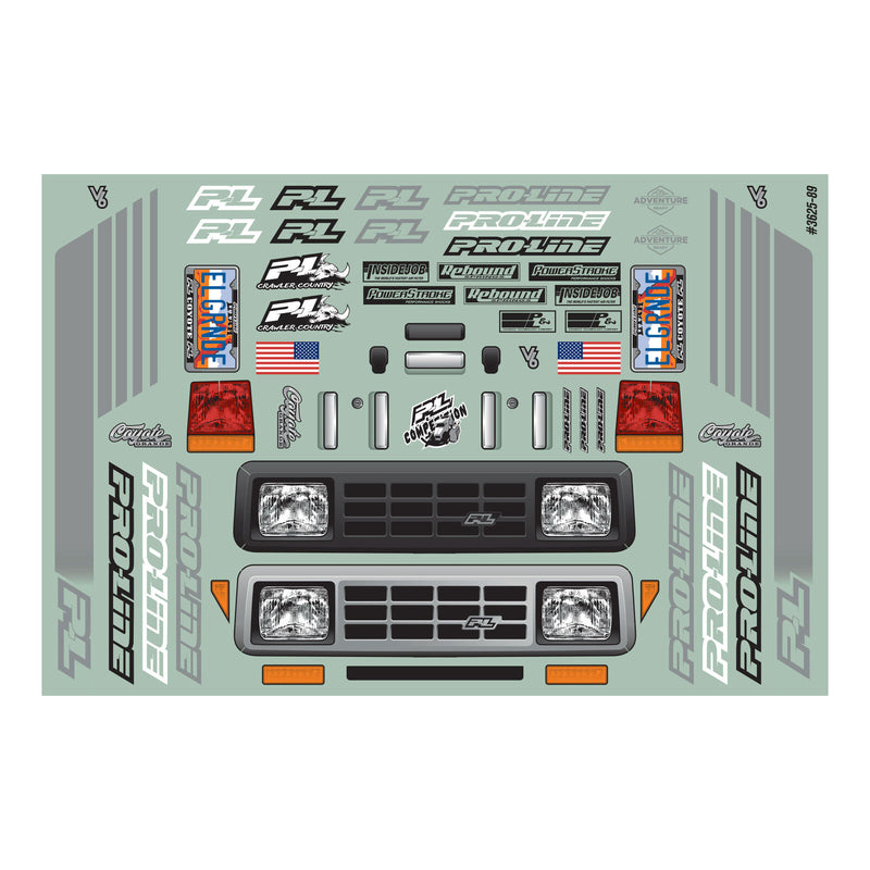 PRO362500 Pro-Line 1/10 Coyote Grande Clear Body 12.3" Wheelbase Crawlers