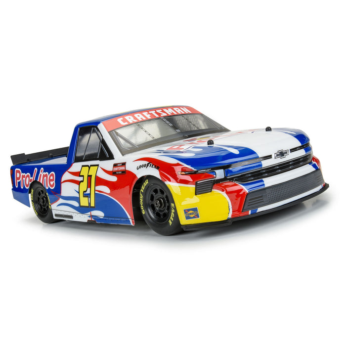 PRO365300 Pro-Line 1/12 Pre-Cut 2024 Chevy Silverado Truck Clear Body: Losi NASCAR