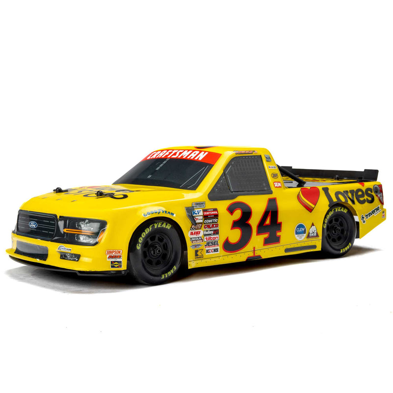 PRO365420 Pro-Line Limited Edition 1/12 Pre-Cut/Pre-Painted Layne Riggs #34 Love Yellow Body: Losi NASCAR