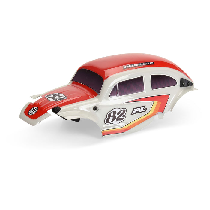 PRO368000T2 Proline Class 1 VW Bug Red Race Body Conversion Kit and Flat Iron M/T Tires Mounted 7mm Black Diablo (4) for ARRMA TYPHON GROM