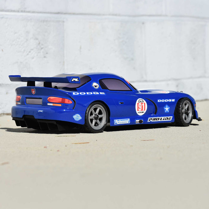 PRO368413 Pro-Line 1/12 Pre-Cut 2002 Dodge Viper GTS Blue Body: Losi NASCAR