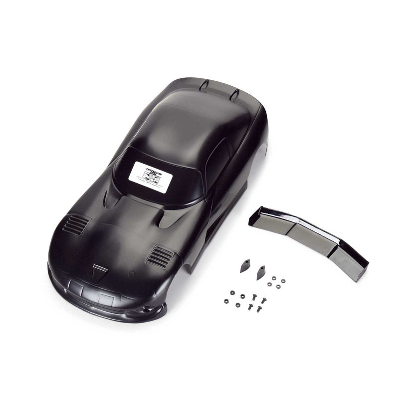 PRO368414 Pro-Line 1/12 Pre-Cut 2002 Dodge Viper GTS Black Body: Losi NASCAR