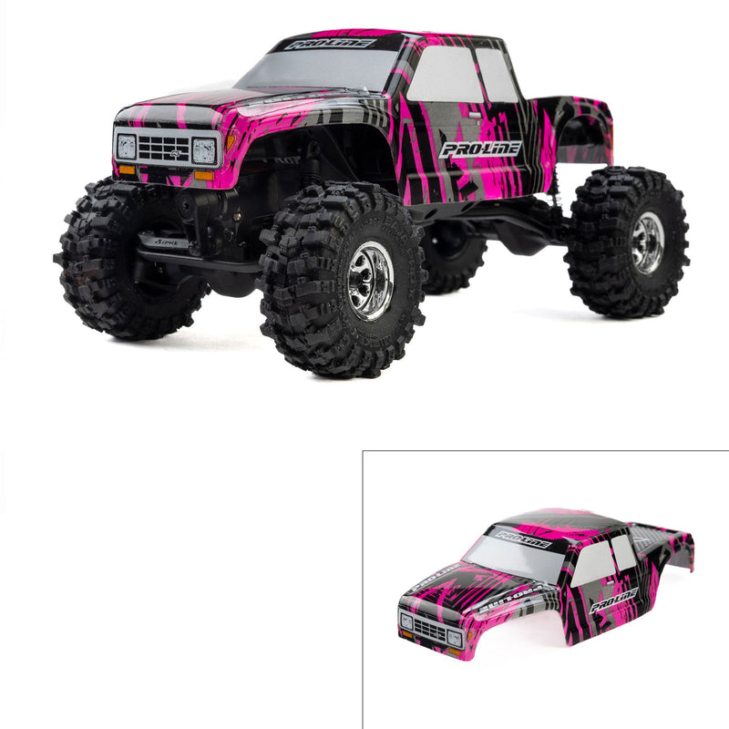 PRO369422 Proline Limited Edition Pre-Cut/Pre-Painted Coyote High Performance Pink Fury Body: Axial SCX30