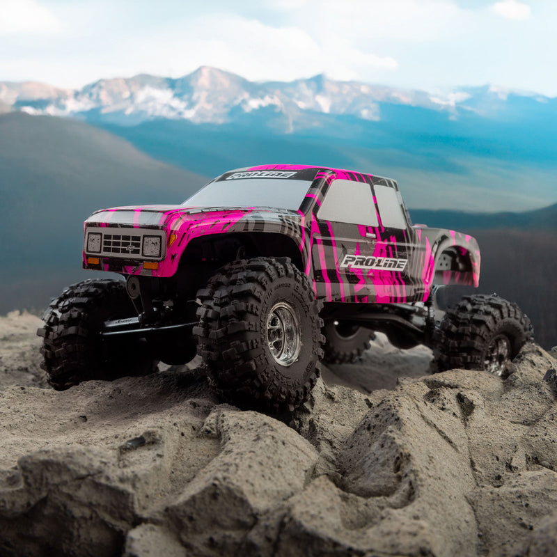 PRO369422 Proline Limited Edition Pre-Cut/Pre-Painted Coyote High Performance Pink Fury Body: Axial SCX30