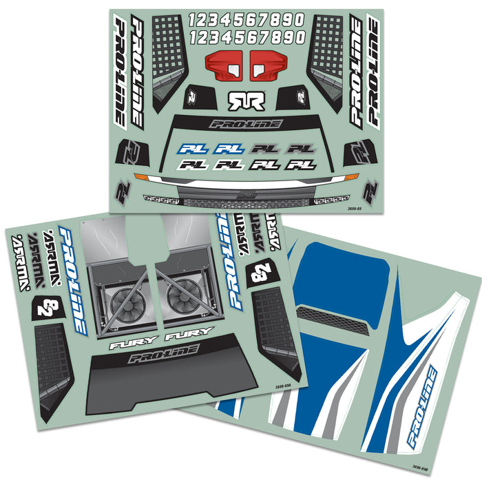 PRO369817 Proline 1/10 Pre-Cut Sector Clear Body: Fury