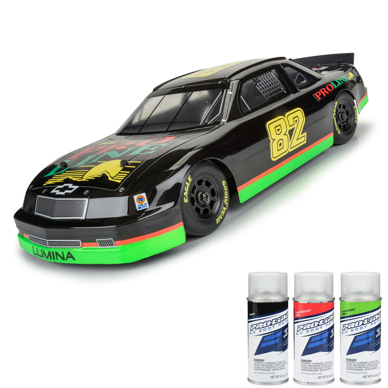 PRO370917 Pro-Line 1/12 Pre-Cut 1990 Chevy Lumina Clear Body: Losi NASCAR