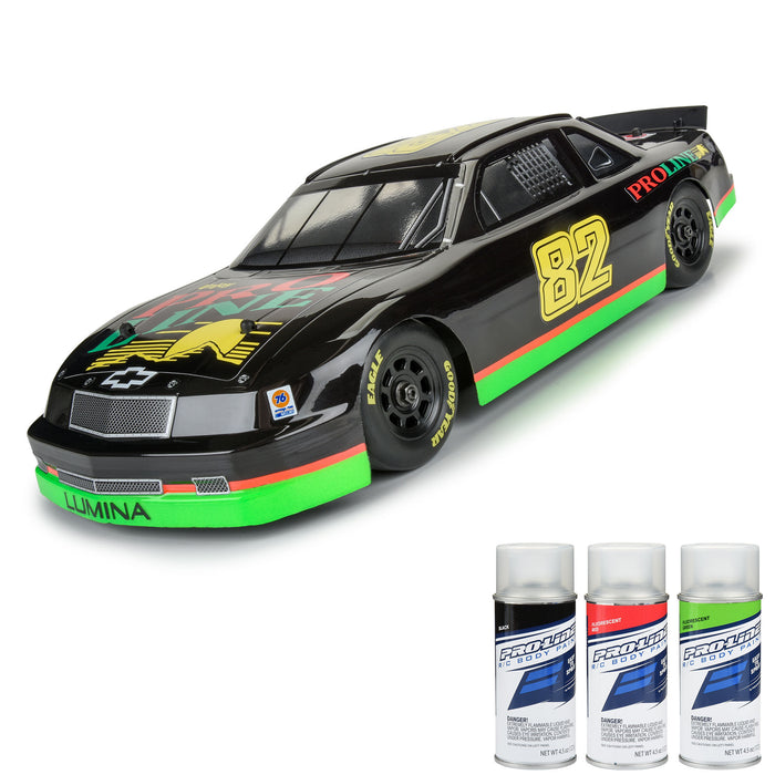 PRO370917 Pro-Line 1/12 Pre-Cut 1990 Chevy Lumina Clear Body: Losi NASCAR