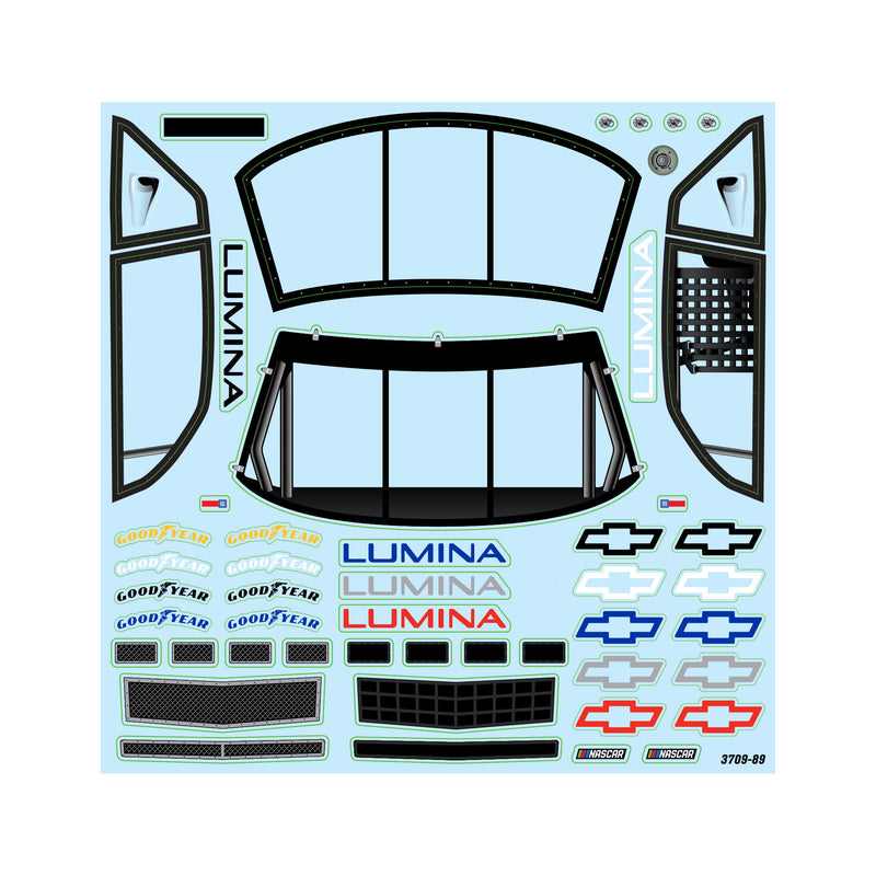 PRO370917 Pro-Line 1/12 Pre-Cut 1990 Chevy Lumina Clear Body: Losi NASCAR