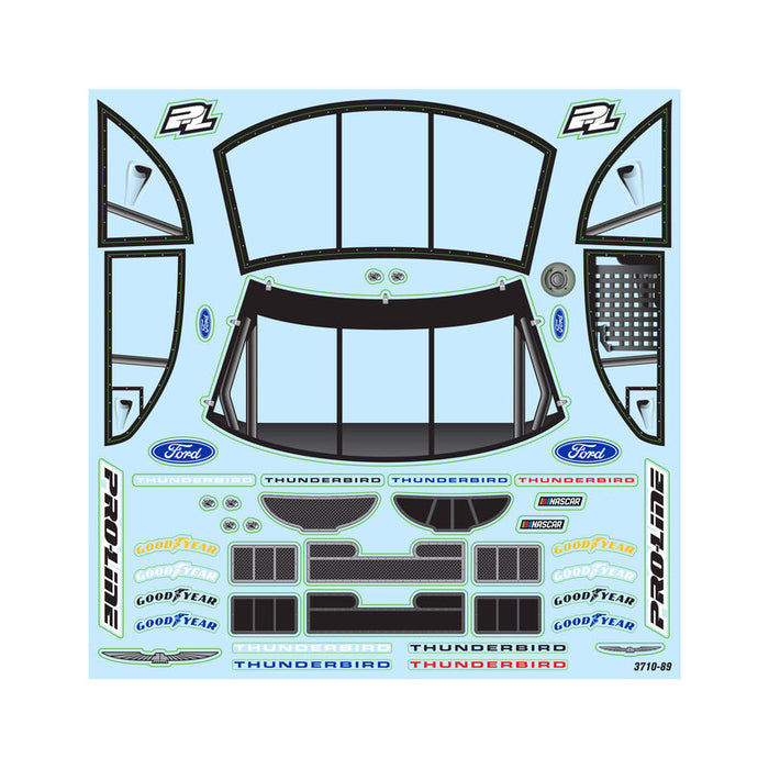 PRO371017 Pro-Line 1/12 Pre-Cut 1996 Ford Thunderbird Clear Body: Losi NASCAR