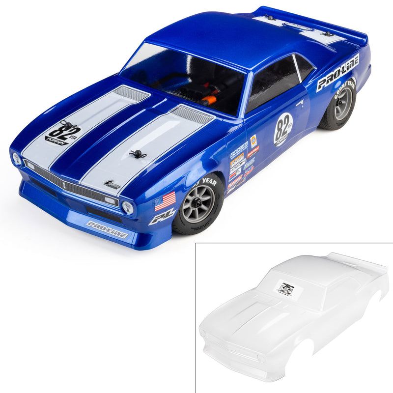 PRO372717 Pro-Line 1/12 Losi NASCAR 1968 Chevy Camaro VTA Pre-Trimmed Body (Clear)