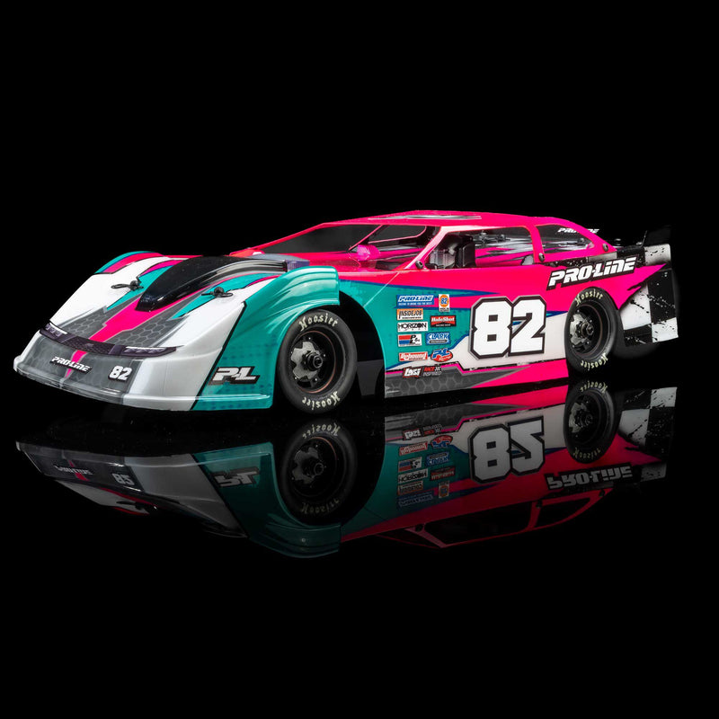 PRO373717 Pro-Line 1/12 Pre-Cut Dirt Late Model Tombstone Hi-Performance Clear Body: Losi ALM RC Race Car