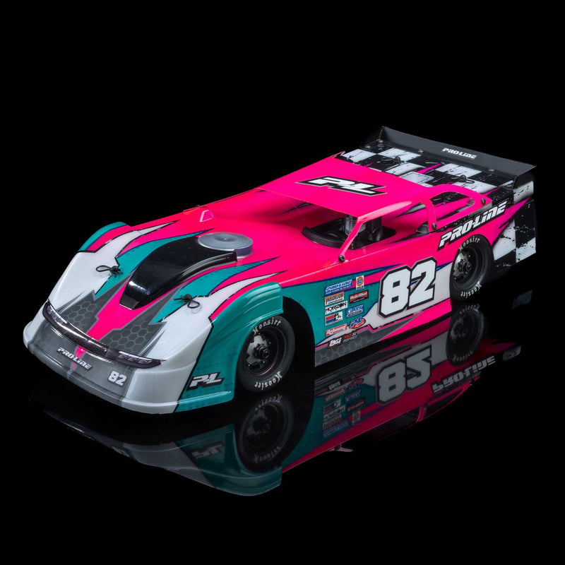 PRO373717 Pro-Line 1/12 Pre-Cut Dirt Late Model Tombstone Hi-Performance Clear Body: Losi ALM RC Race Car