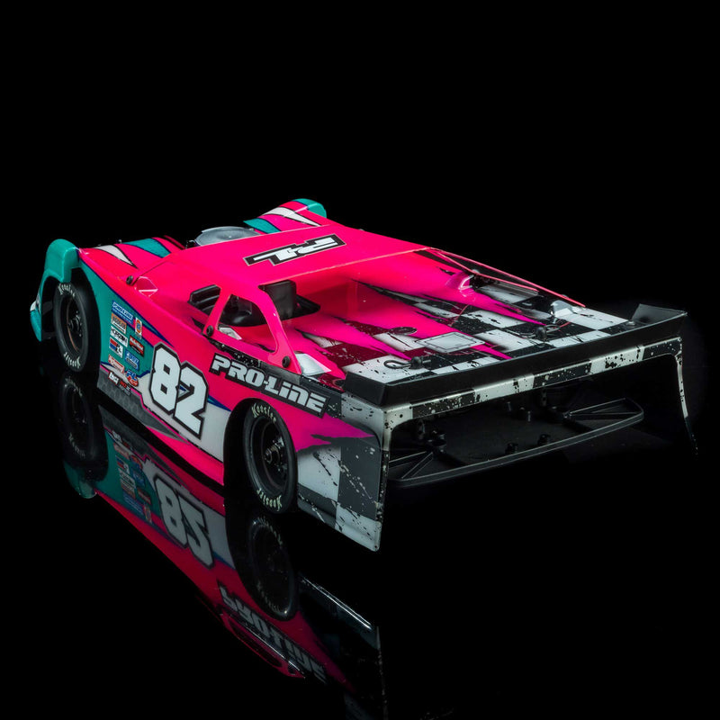 PRO373717 Pro-Line 1/12 Pre-Cut Dirt Late Model Tombstone Hi-Performance Clear Body: Losi ALM RC Race Car