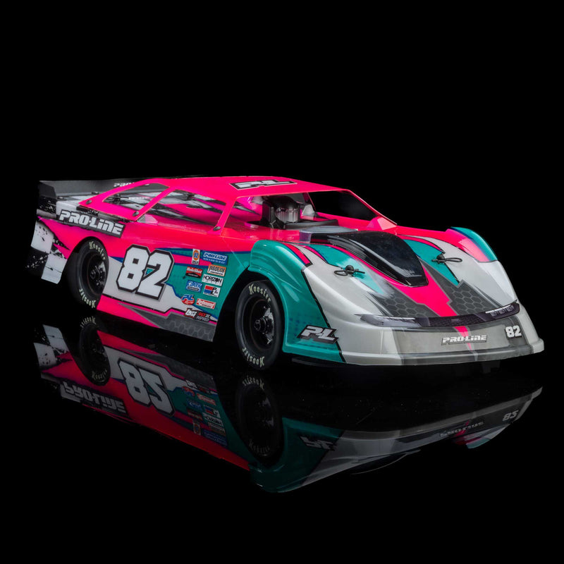 PRO373717 Pro-Line 1/12 Pre-Cut Dirt Late Model Tombstone Hi-Performance Clear Body: Losi ALM RC Race Car