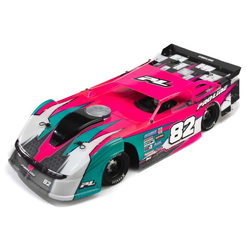 PRO373717 Pro-Line 1/12 Pre-Cut Dirt Late Model Tombstone Hi-Performance Clear Body: Losi ALM RC Race Car