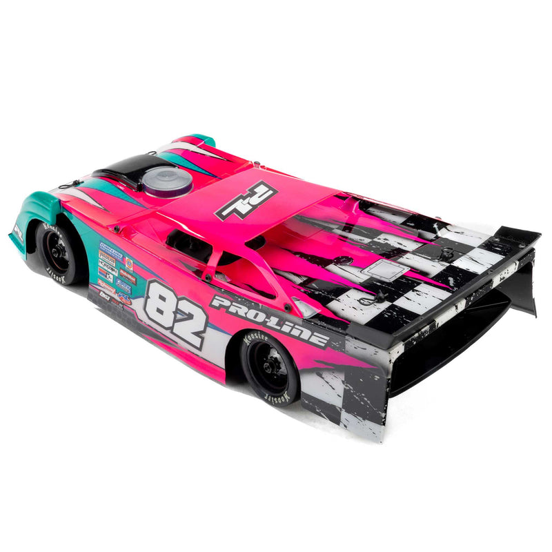 PRO373717 Pro-Line 1/12 Pre-Cut Dirt Late Model Tombstone Hi-Performance Clear Body: Losi ALM RC Race Car