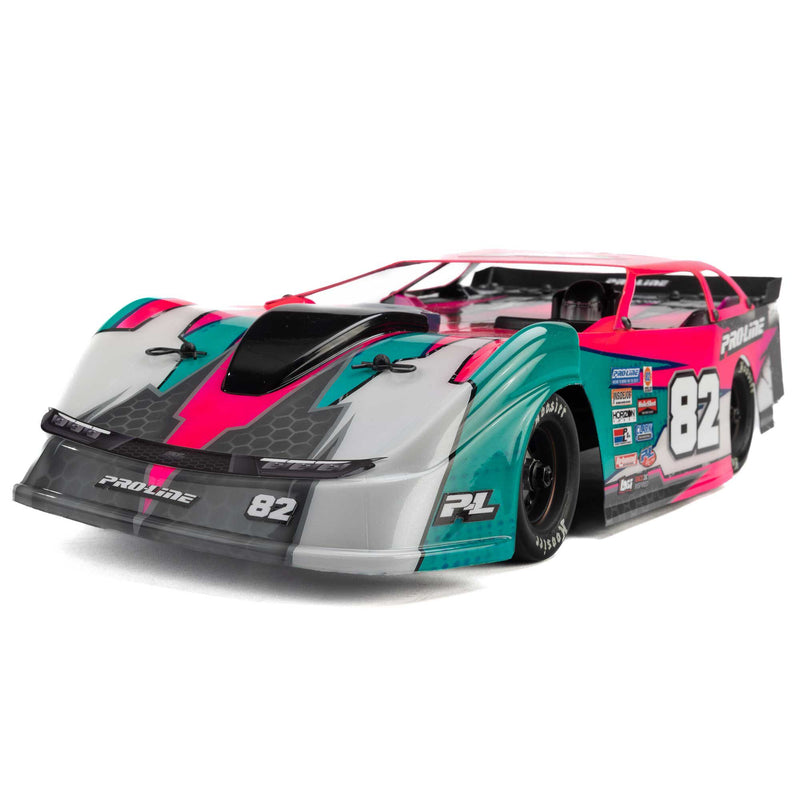 PRO373717 Pro-Line 1/12 Pre-Cut Dirt Late Model Tombstone Hi-Performance Clear Body: Losi ALM RC Race Car