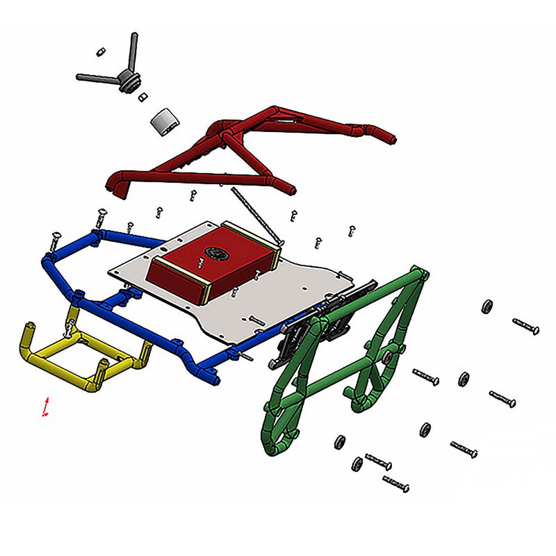 6322-00 Pro-line Back Half Cage for Pro-line Cab Only Crawler Bodies