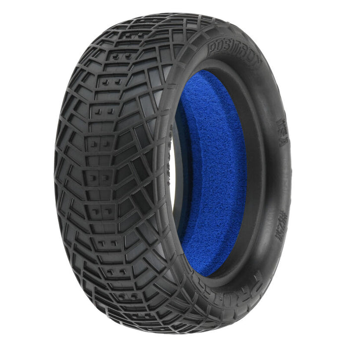 8258-03 - Pro-Line - 1/10 Front Positron 2.2 4WD M4 Tires with Closed Cell Foam inserts: Off-Road Buggy (2)