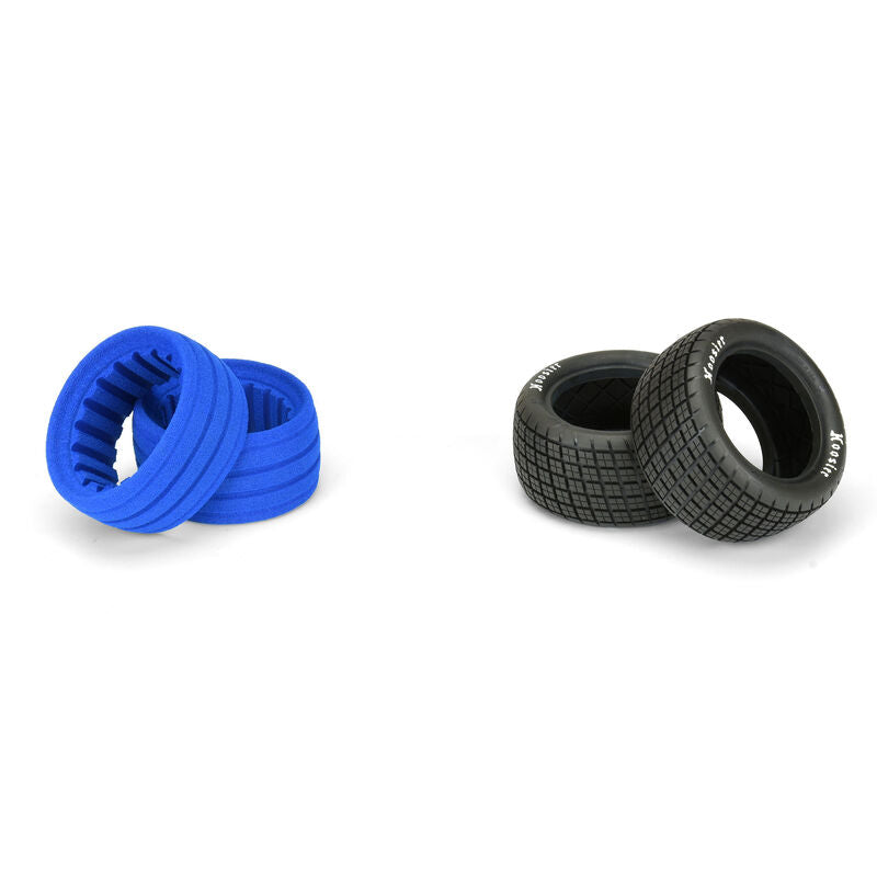 PRO827402 PRO-LINE 1/10 Hoosier Angle Block M3 Rear 2.2" Dirt Oval Tires (2)