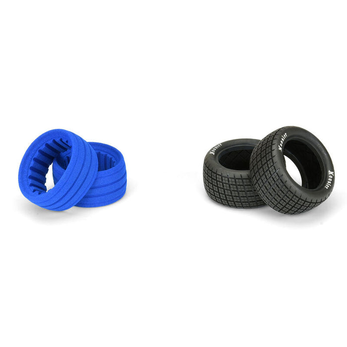 PRO827402 PRO-LINE 1/10 Hoosier Angle Block M3 Rear 2.2" Dirt Oval Tires (2)