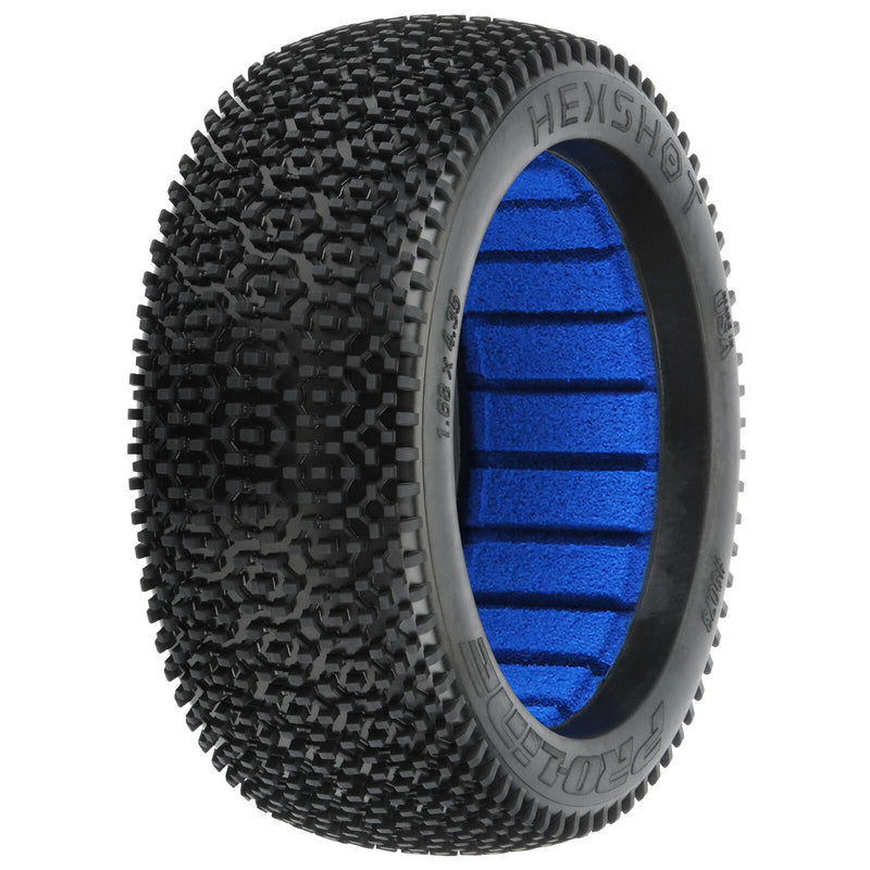 9073-204 Proline 1/8 Hex Shot S4 Front/Rear Off-Road Buggy Tires (2)