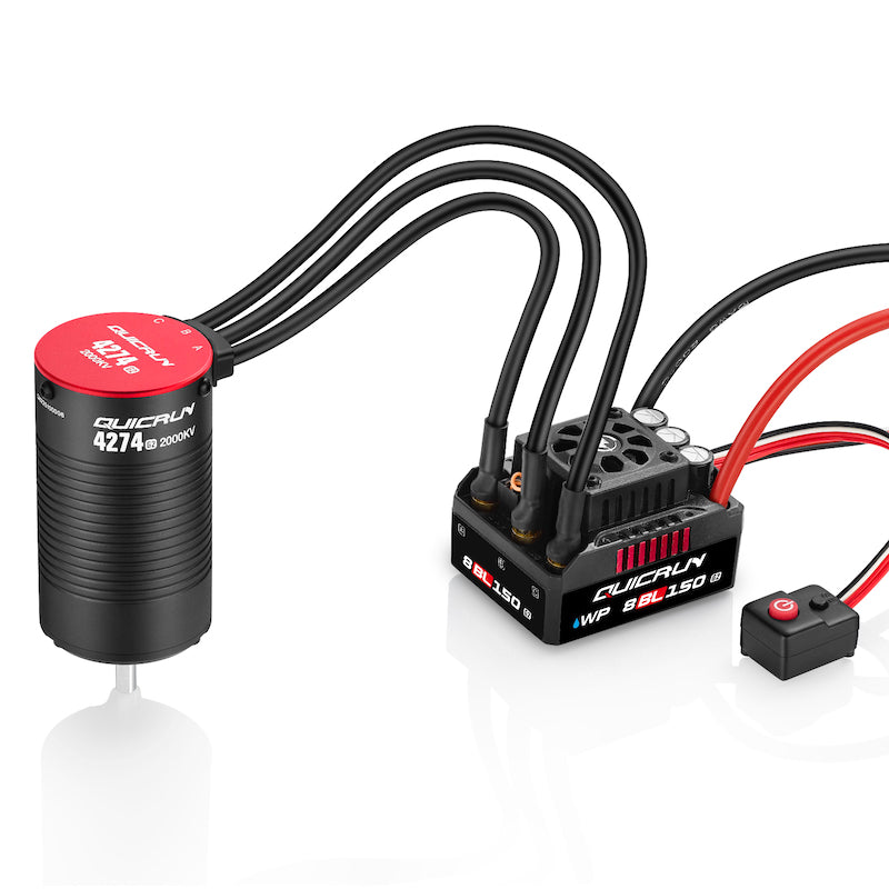 38030400 HOBBYWING  QUICRUN WP 8BL150 G2 Combo Motor: ESC + QR4268 SL G2 2600kv motor