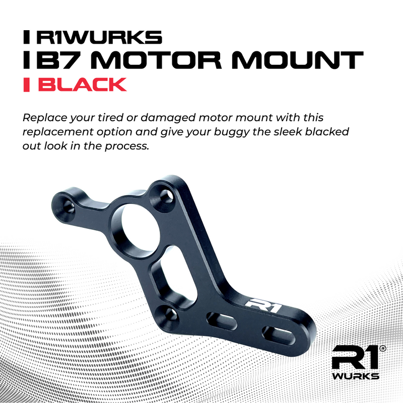 900078 R1WURKS (B7 Series) Motor Mount, Black
