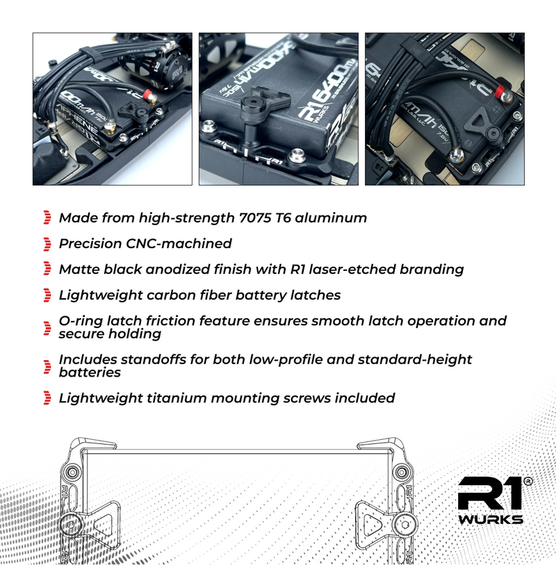 900104 R1WURKS (B7 Series) Battery Mount Set