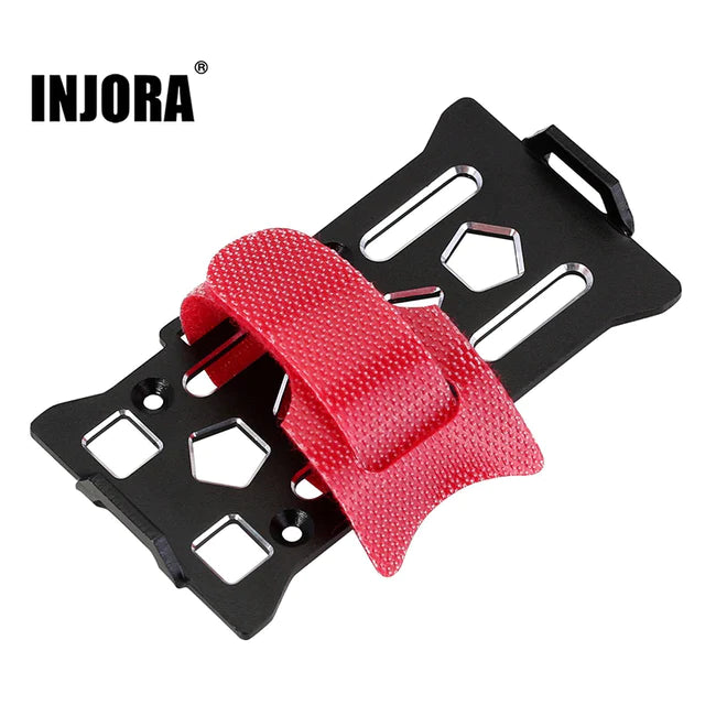 SCX24-148 INJORA CNC Aluminum Battery Holder Tray Set with Straps for SCX24