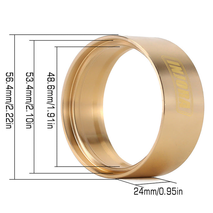 INJORA 94g/Pcs Brass Internal Beadlock Ring Clamp Rings For 1.9" Wheel Rims