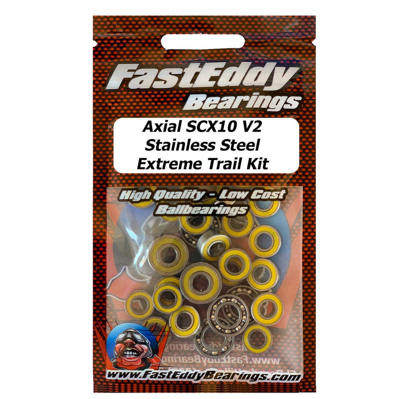 Axial SCX10 II V2 Stainless Steel Extreme Trail  Sealed Bearing Kit