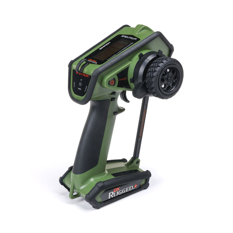 SPMR6220G Spektrum DX Rugged+ 12-Channel DSMR+ Transmitter, Green