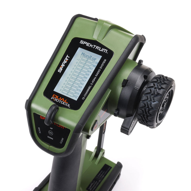 SPMR6220G Spektrum DX Rugged+ 12-Channel DSMR+ Transmitter, Green