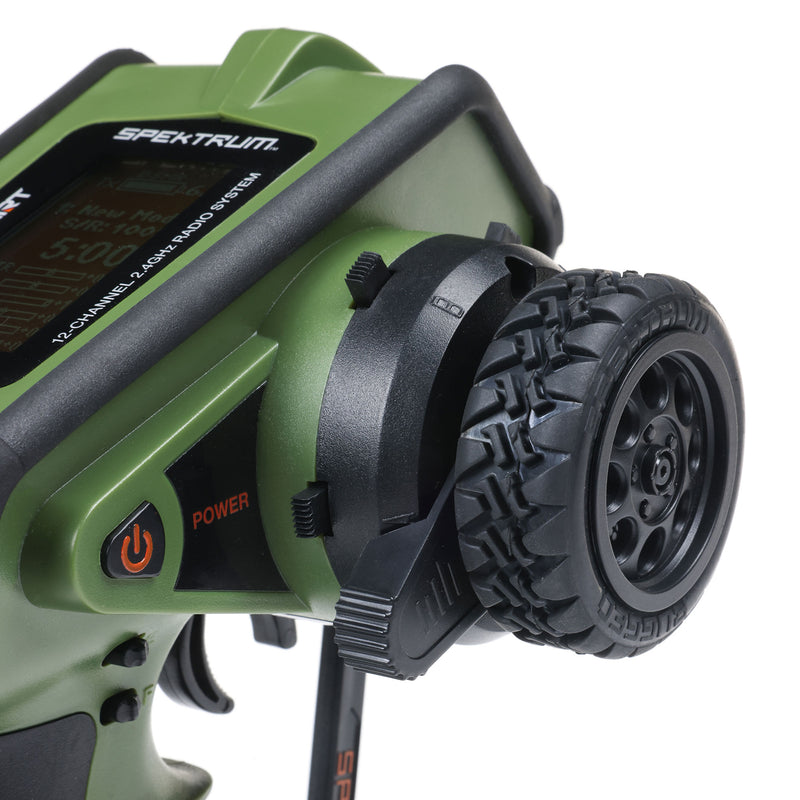 SPMR6220G Spektrum DX Rugged+ 12-Channel DSMR+ Transmitter, Green