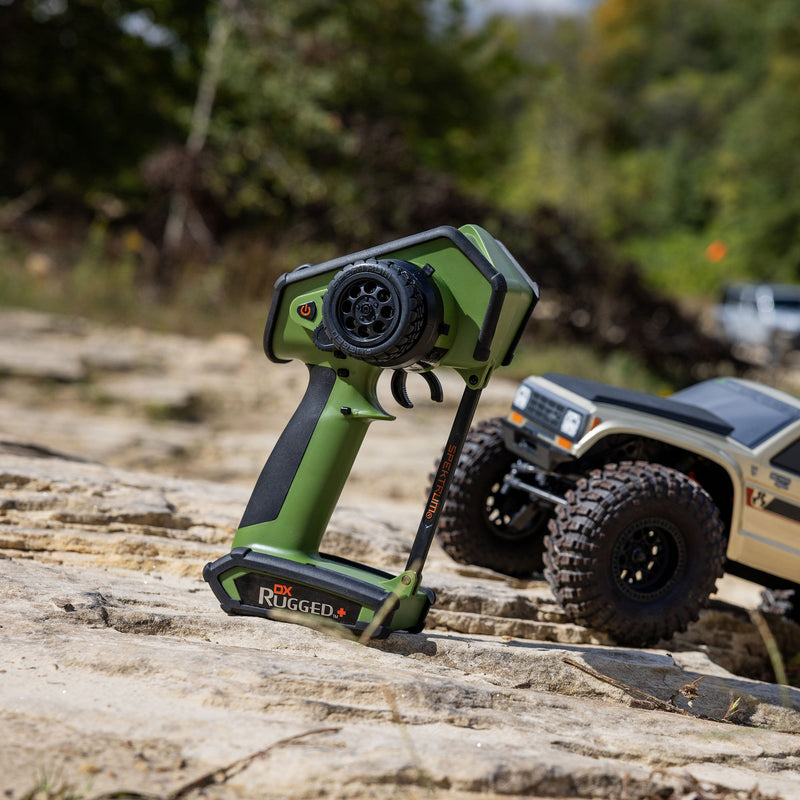 SPMR6220G Spektrum DX Rugged+ 12-Channel DSMR+ Transmitter, Green