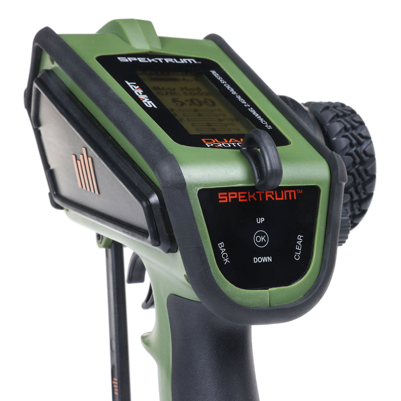 SPMR6220G Spektrum DX Rugged+ 12-Channel DSMR+ Transmitter, Green